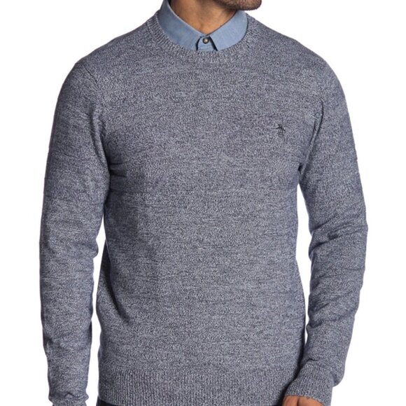 ORIGINAL Penguin BNWT Crew Neck Gray Sweater - Picture 1 of 9